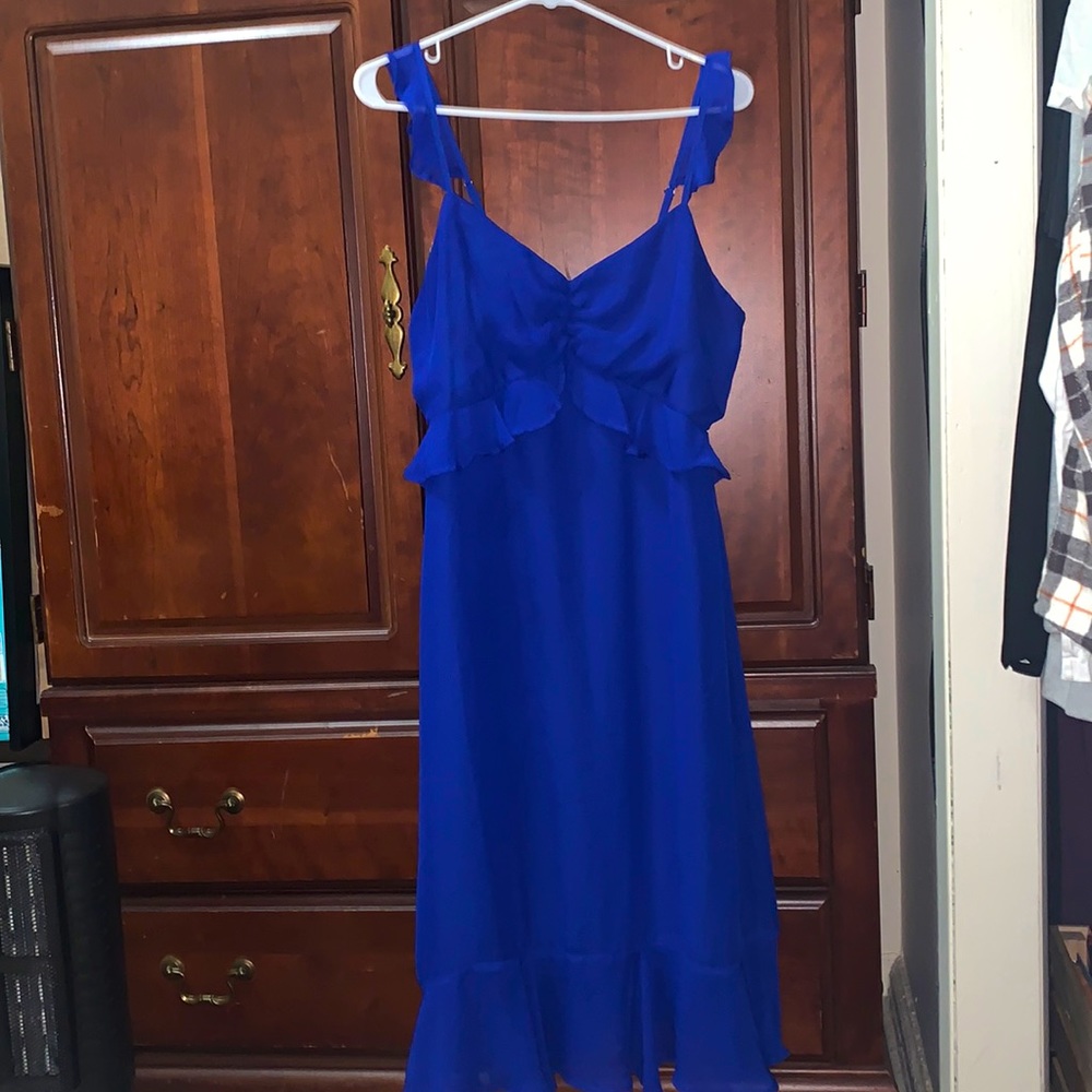 Royal blue dress